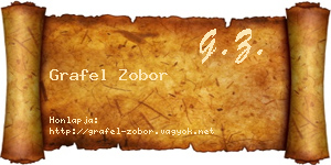 Grafel Zobor névjegykártya